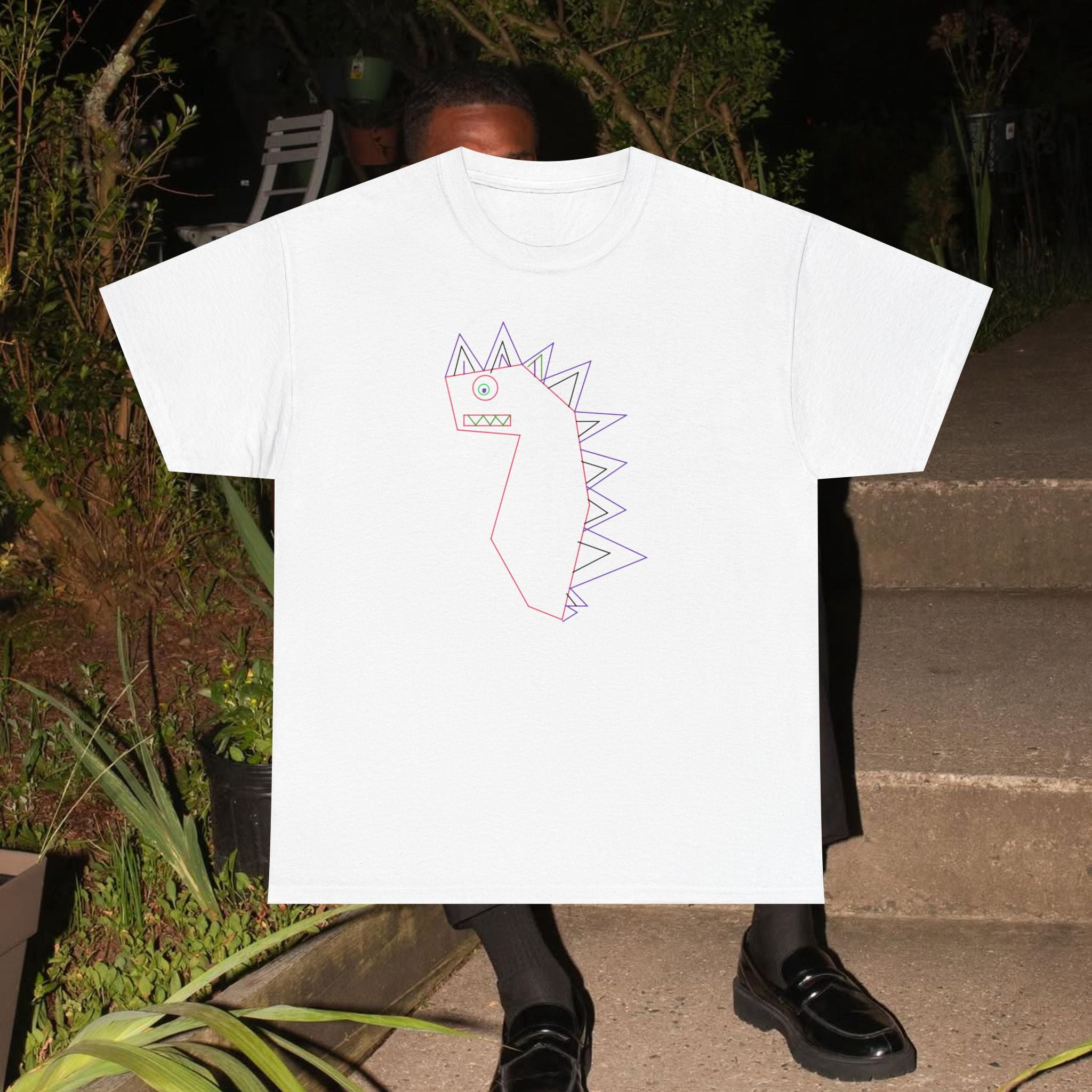 Doodle Dino T‑Shirt - Cute Hand-Drawn 'Love' Dinosaur Tee