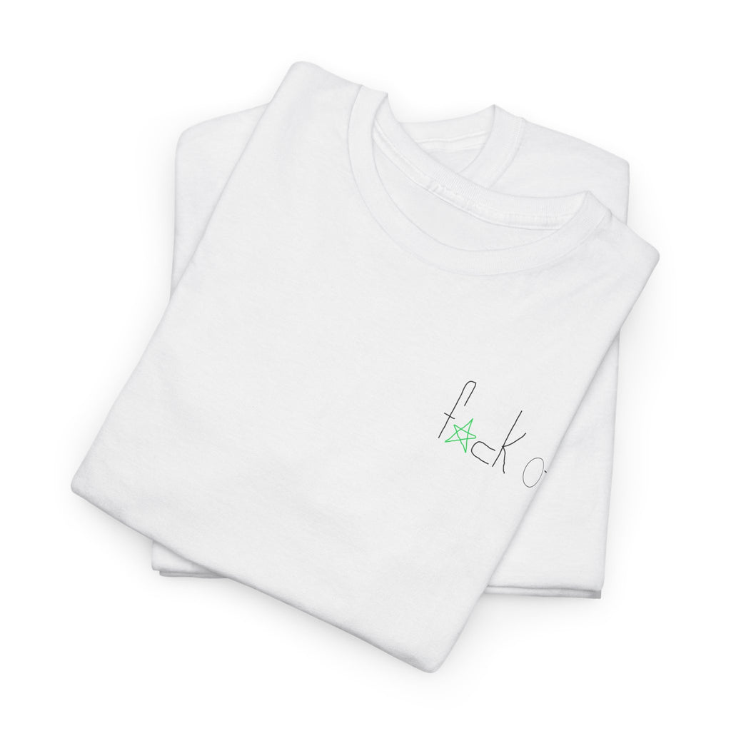 T-Shirt — Minimal "fck it" Star Script Tee