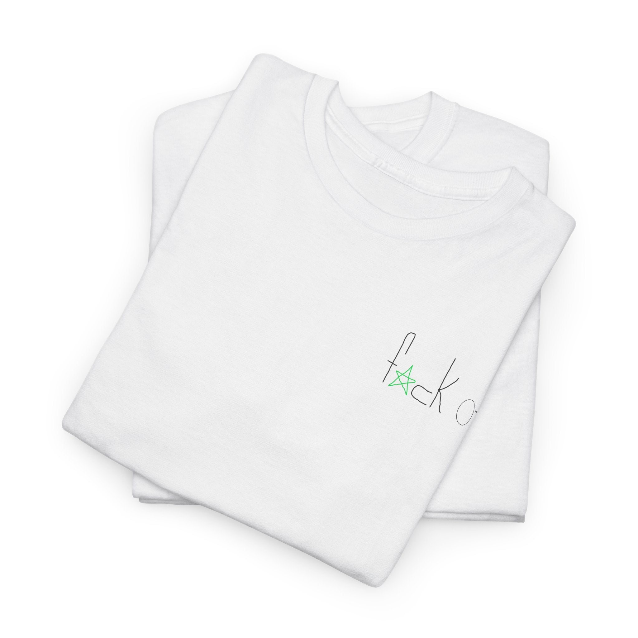 T-Shirt — Minimal "fck it" Star Script Tee