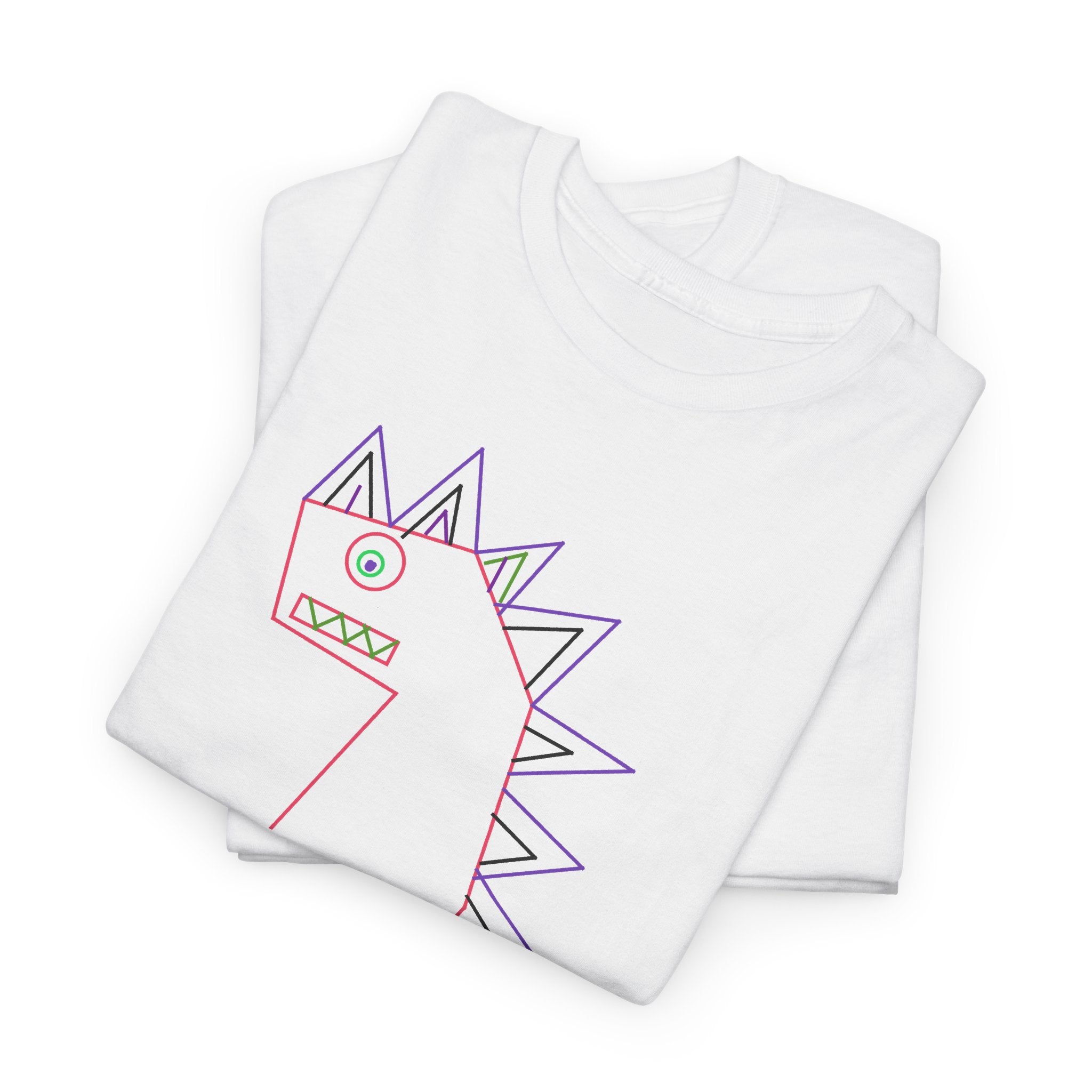 Doodle Dino T‑Shirt - Cute Hand-Drawn 'Love' Dinosaur Tee