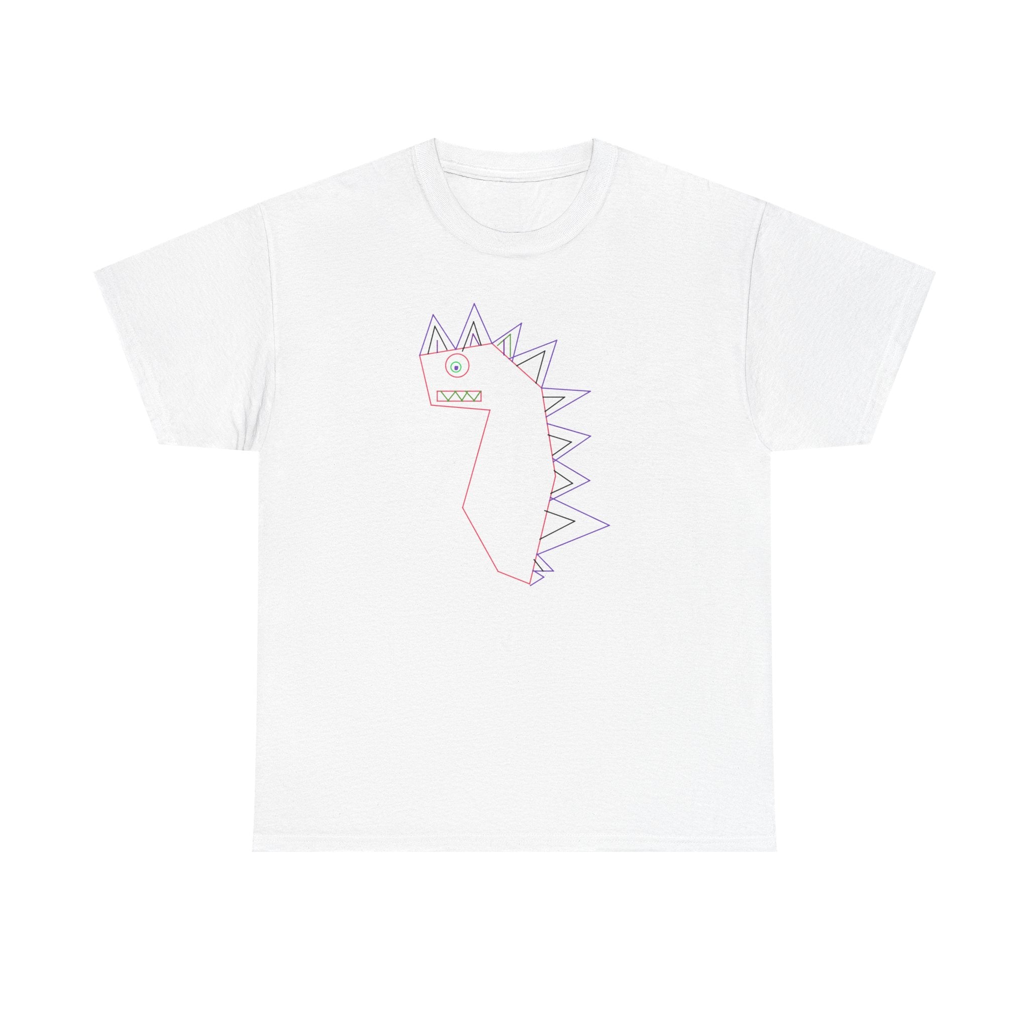 Doodle Dino T‑Shirt - Cute Hand-Drawn 'Love' Dinosaur Tee