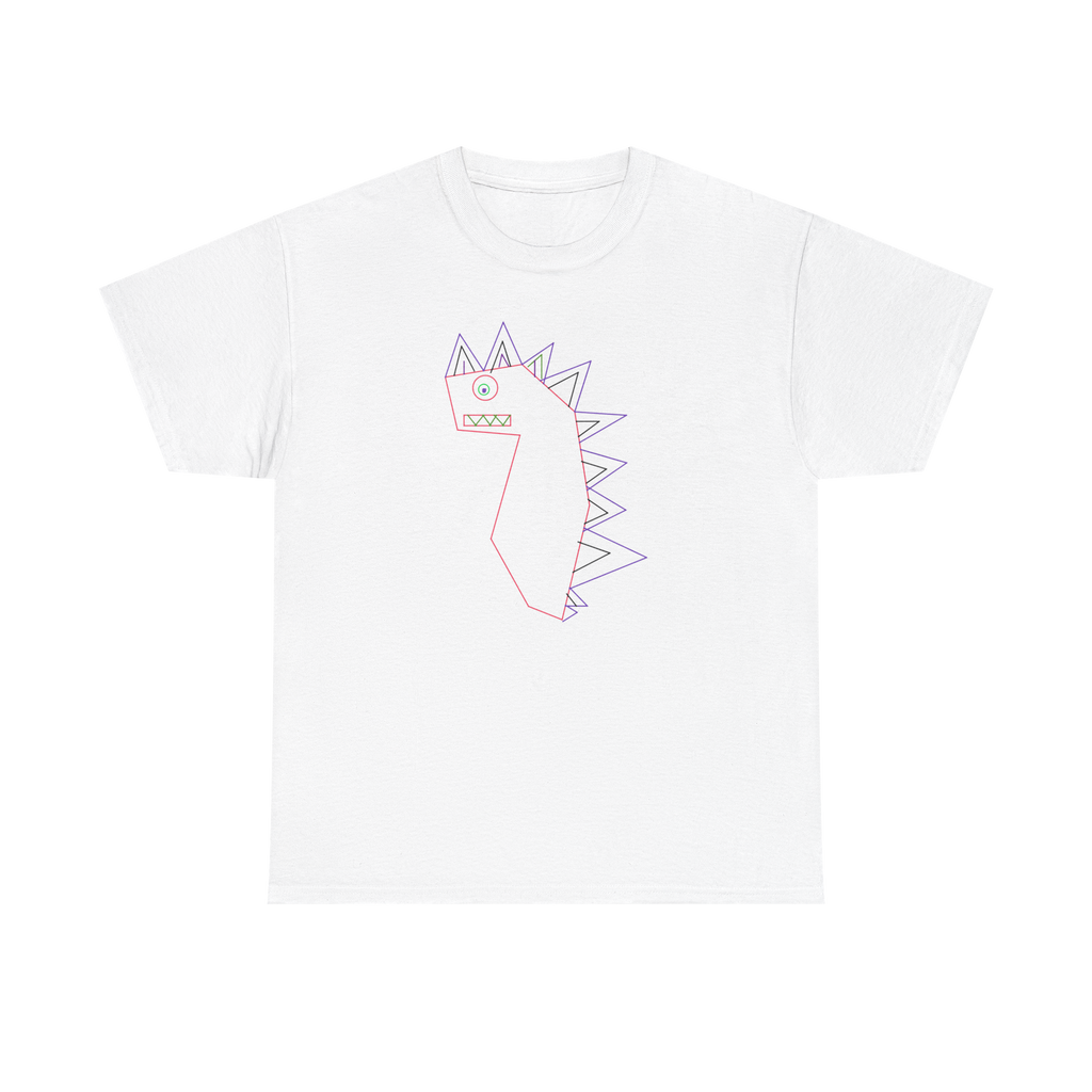 Doodle Dino T‑Shirt - Cute Hand-Drawn 'Love' Dinosaur Tee