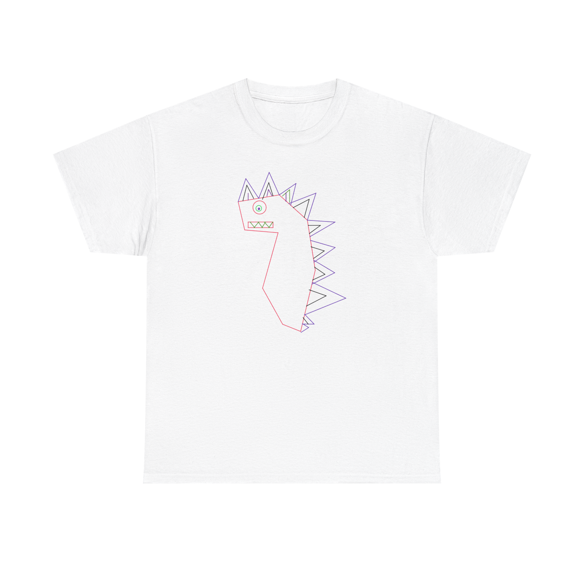 Doodle Dino T‑Shirt - Cute Hand-Drawn 'Love' Dinosaur Tee