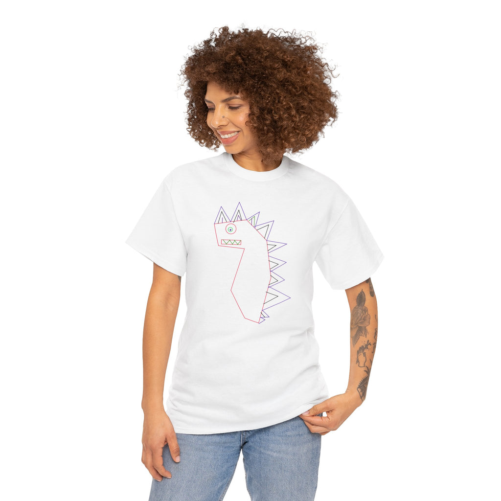 Doodle Dino T‑Shirt - Cute Hand-Drawn 'Love' Dinosaur Tee